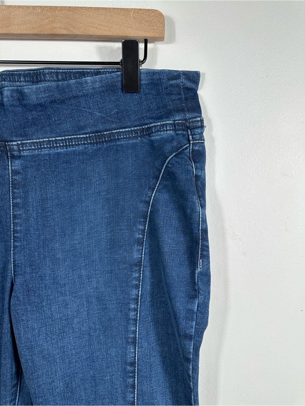 We The Free Double Dutch Pull-On Slit Skinny Jeans Denim Size Medium - Picture 7 of 11